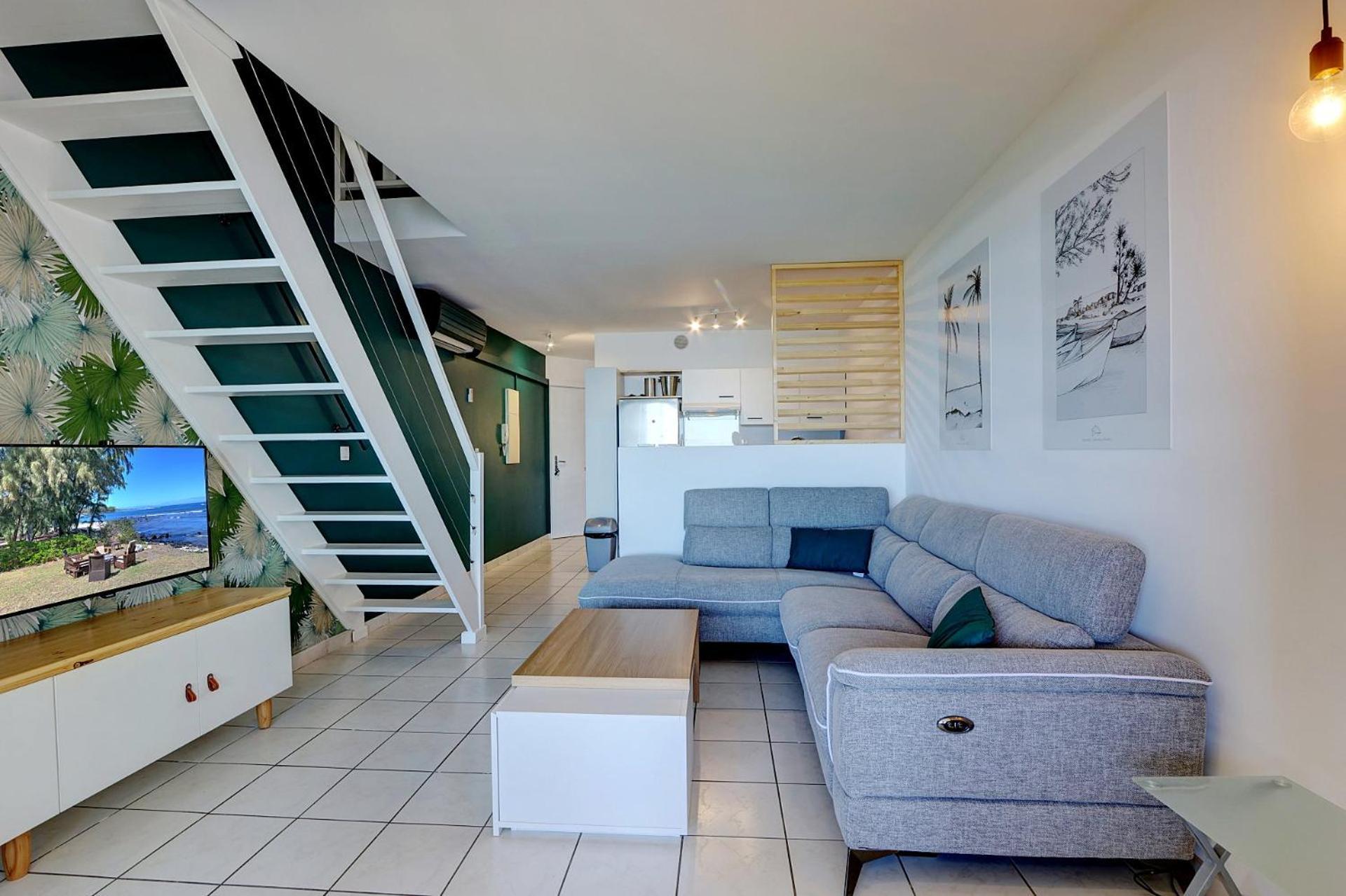 Plein La Vue - T4 Saint Leu 1Ere Ligne Pieds Dans L'Eau Apartman Kültér fotó